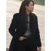 Trucker Reenie Green Burgundy Trench Coat
